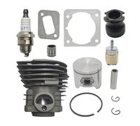 ERIHJOX Kit Guarnizione pistone Cilindro Motosega Placcato da 44 mm Adatto for Cuscinetto ad Aghi collettore 351 353 346XP
