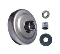 ERIHJOX Kit ingranaggio a Vite Senza fine con Tamburo Frizione e pignone da .325" Adatto for Rancher 460 455 Kit Cuscinetto Tamburo Frizione 325-7T CS2255