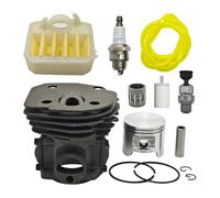 ERIHJOX Kit Motore con Interruttore Filtro Aria pistone Testa Cilindro da 45 mm Adatto for Parti di ricostruzione Motore Motosega 353 351 350 346 346XP 345 340