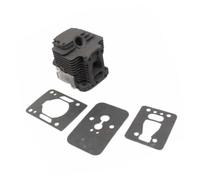 ERIHJOX Kit PISTONE TUE26 33MM Adatto for DECESPUGLIATORI TLE26 2T 26CC TAGLIABORDI Testata Cilindro Blocco Cilindro Anelli Perno Clip ASSEMBLAGGIO(Cylinder Block Only)