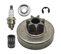 ERIHJOX Kit rondella ago Cuscinetto Tamburo Frizione 7T da 325" Adatto for Motosega 028 028AV 028WB Sostituisci 1118 640 2001