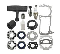 ERIHJOX Set di guarnizioni di decompressione for paraolio del Cuscinetto dell'albero Motore Adatte for Impugnatura del Filtro della Motosega 51 55 254 257