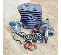 ERIHJOX Sostituisci Il Set Adatto for 51 ricostruito, Include Cuscinetti dell'olio del Cilindro dell'albero Motore e guarnizioni dell'olio.(Cylinder Set)