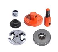 ERIHJOX Tamburo Frizione pignone 455 con Strumento di rimozione Frizione Adatto for Motosega 455 460 461 con ingranaggio a Vite Senza fine con Cuscinetto ad Aghi