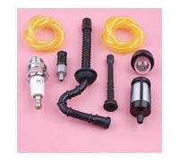 ERIHJOX Tubo Flessibile del Filtro dell'olio Adatto for MS192 MS192T MS192TC Kit di Candele di accensione con pompetta di innesco for Motosega, Pezzo di Ricambio