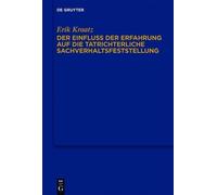 Erik Kraatz Der Einfluss Der Erfahrung Auf Die Tatrichterlich (Copertina rigida)