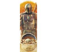 Erik® - Maxi Poster Star Wars The Mandalorian, 53x158 cm, licenza ufficiale