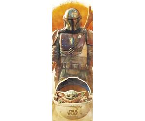 Erik® - Maxi Poster Star Wars The Mandalorian, 53x158 cm, licenza ufficiale