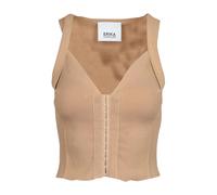 Erika Cavallini - Cropped Knit Top - - Tops - Donna - Beige - S