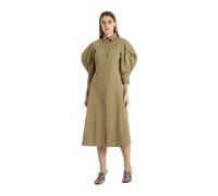 Erika Cavallini, ,Dresses ,Donna ,Verde ,M Abito Chemisier in cotone -42