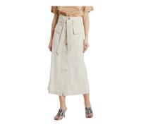 Erika Cavallini - Gonna midi con cintura e bottoni - - Skirts - Donna - Beige - S