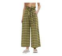 Erika Cavallini - Pantalone ampio in cotone check - - Trousers - Donna - Verde - M