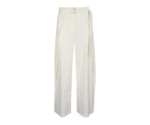 Erika Cavallini - Pantaloni Bianchi con Cintura - - Trousers - Donna - Bianco - S