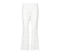 Erika Cavallini - Pantaloni Bianchi Straight-Leg in Macramé - - Trousers - Donna - Bianco - L