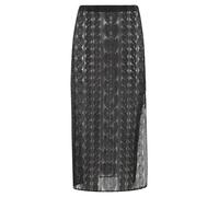 Erika Cavallini, ,Skirts ,Donna ,Nero ,S Gonna Midi Nera con Tulle Trasparente