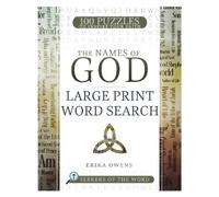 Erika Owens The Names of God Large Print Word Search (Tascabile)