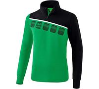 Erima 1261905 Felpa da Allenamento, Unisex Bambini, Smeraldo/Nero/Bianco, 152