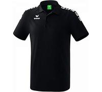 Erima 2111901 Maglietta Polo, Unisex Bambini, Nero/Bianco, 140