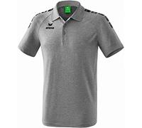 Erima 2111907, Maglietta Polo Unisex Bambini, Grigio Marna/Nero, 140