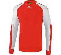 Erima 6071901 Felpa, Unisex Bambini, Rosso/Bianco, 128