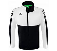 Erima Adulti Giacca a vento con maniche staccabili Six Wings, nero, L
