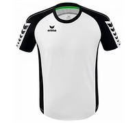 Erima Adulti Maglietta Sportiva Six Wings, Bianco/Nero, XXL