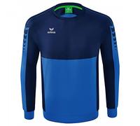 Erima Bambini Casual Felpa Six Wings, New Royal/New Navy, 116