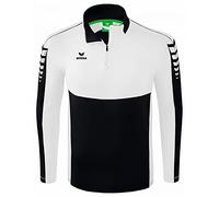 Erima Bambini Felpa da Allenamento Six Wings, Nero, 128