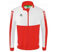 Erima Bambini Giacca da rappresentanza Six Wings, rosso/bianco, 140