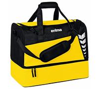 Erima Borsone sportivo con scomparto sul fondo SIX WINGS, giallo/nero, S