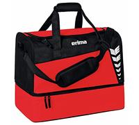 Erima Borsone sportivo con scomparto sul fondo SIX WINGS, rosso/nero, M