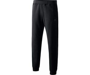 Erima Bündchen - Pantaloni Felpati da Bambino con Elastico alla Caviglia, Nero (Nero)