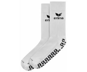 Erima Calza da allenamento GRIP (3182402) Unisex-Adulto, bianco/nero, 47-50
