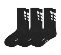 Erima Calzini 3 Wings 3pack (2182501) Unisex - Bambini e ragazzi, nero, 31-34