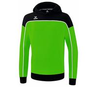 Erima „Change by Felpa con Cappuccio, Green/Nero/Bianco, 140 Unisex - Bambini e Ragazzi