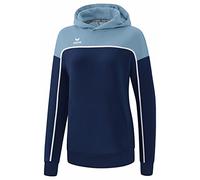 Erima „Change by Felpa con Cappuccio, New Navy/Faded Denim/Bianco, 34 Donna