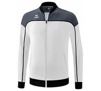 Erima Change by Funzionale Giacca di Presentazione, bianco/slate grey/nero, 164 Unisex-Bambini e Ragazzi
