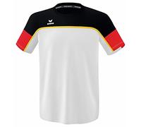 Erima „Change by Funzionale T-Shirt, Unisex-Bambini e Ragazzi, Bianco/Nero/Rosso, 140