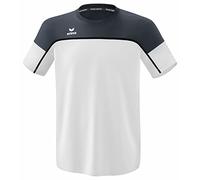 Erima „Change by Funzionale T-Shirt, Unisex-Bambini e Ragazzi, Bianco/Slate Grey/Nero, 140