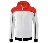Erima Change By Giacca da Allenamento con Cappuccio, bianco/rosso/nero, S Unisex-Adulto