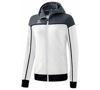 Erima Change By Giacca da Allenamento con Cappuccio, bianco/slate grey/nero, 38 Donna