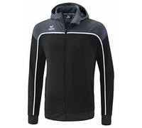 Erima Change By Giacca da Allenamento con Cappuccio, black grey/slate grey/bianco, 164 Unisex-Bambini e Ragazzi