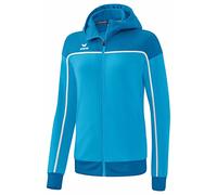 Erima Change By Giacca da Allenamento con Cappuccio, curacao/mykonos/bianco, 36 Donna