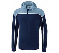 Erima Change By Giacca da Allenamento con Cappuccio, new navy/faded denim/bianco, 164 Unisex-Bambini e Ragazzi
