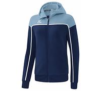 Erima Change By Giacca da Allenamento con Cappuccio, new navy/faded denim/bianco, 40 Donna