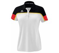 Erima „Change by Maglietta Polo, Donna, Bianco/Nero/Rosso, 36