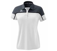 Erima „Change by Maglietta Polo, Donna, Bianco/Slate Grey/Nero, 36