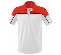 Erima „Change by Maglietta Polo, Uomo, Bianco/Rosso/Nero, XXL