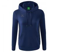 Erima Donna Essential Team Felpa con Cappuccio, New Navy, 34
