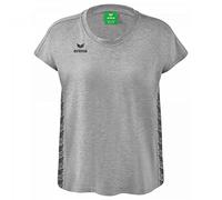 Erima Donna Essential Team T-Shirt Sportiva, Grigio Chiaro Melange, 34